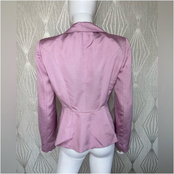Vintage Armani‎ Collezioni Soft Pink Blazer Jacket Size 12 Viscose Made in Italy - Picture 6 of 15